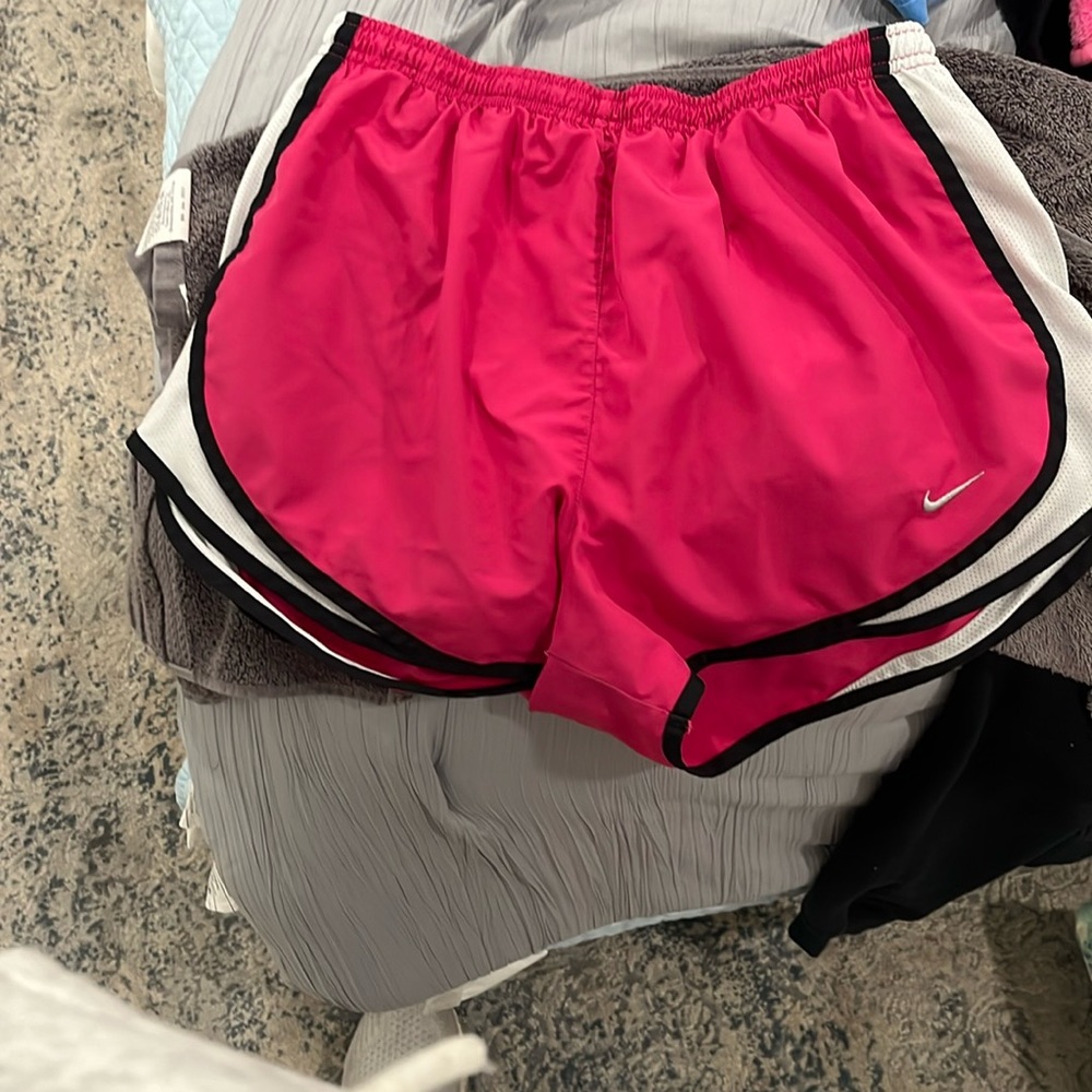 pink nike shorts